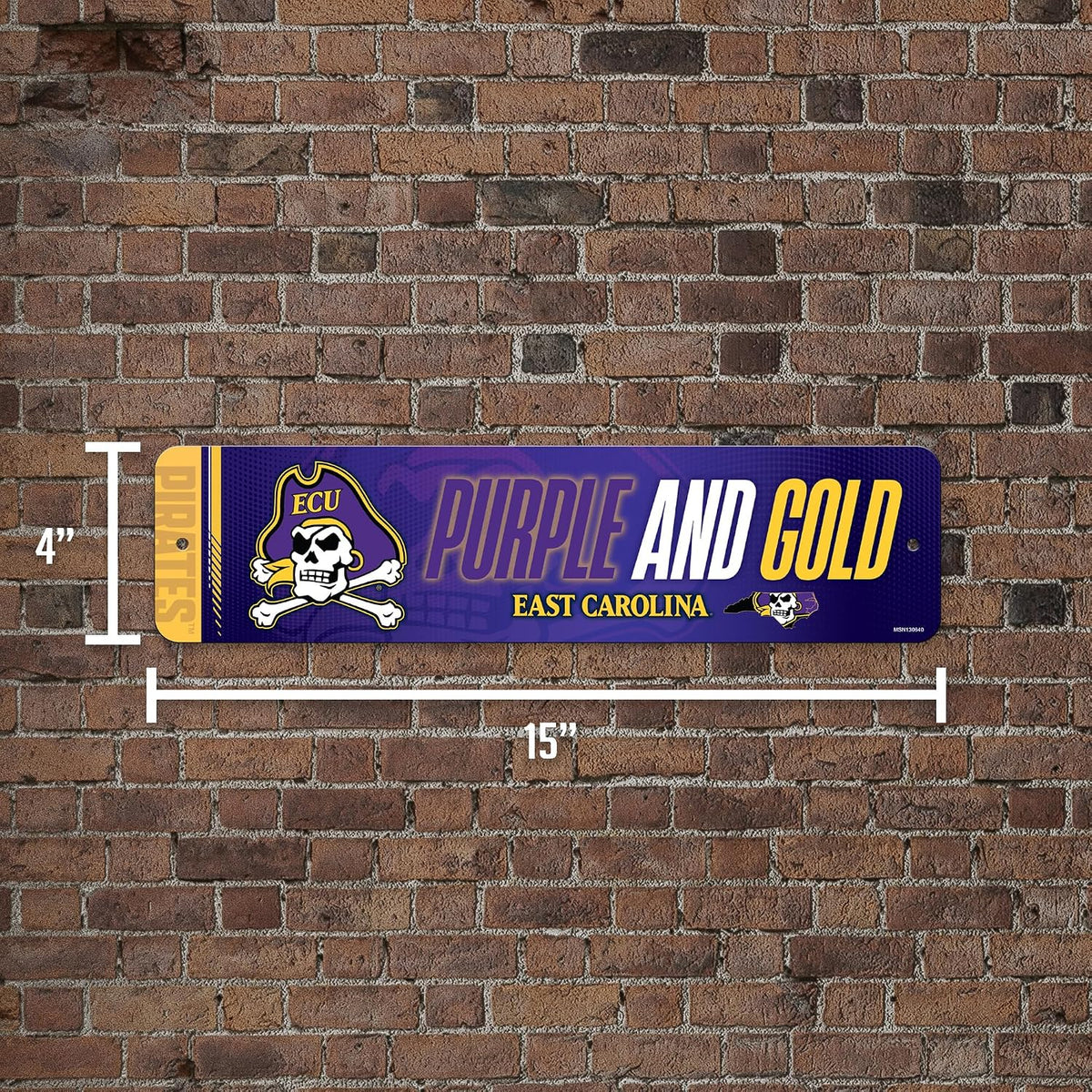 ECU Metal Street Sign