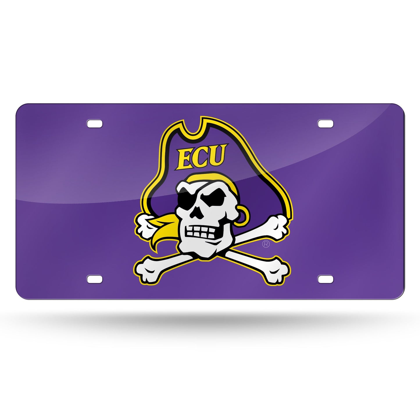 ECU Purple Laser Cut Auto Tag