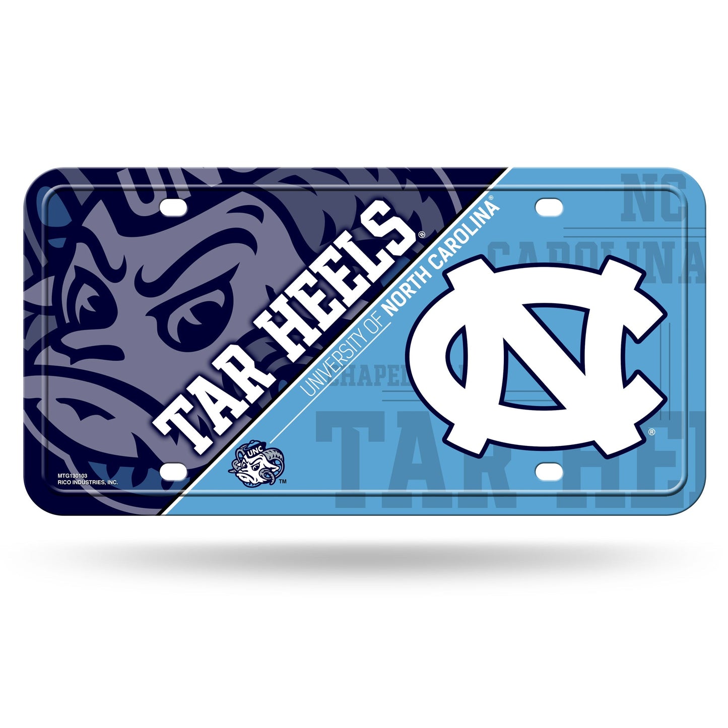 UNC Metal Car Tag