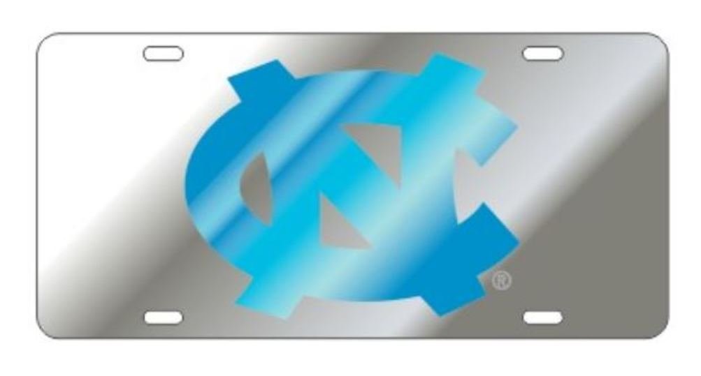 UNC Silver Laser Cut Car Tag