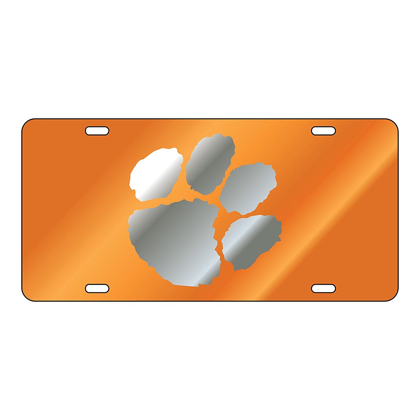 Clemson Orange Laser Cut Car Tag