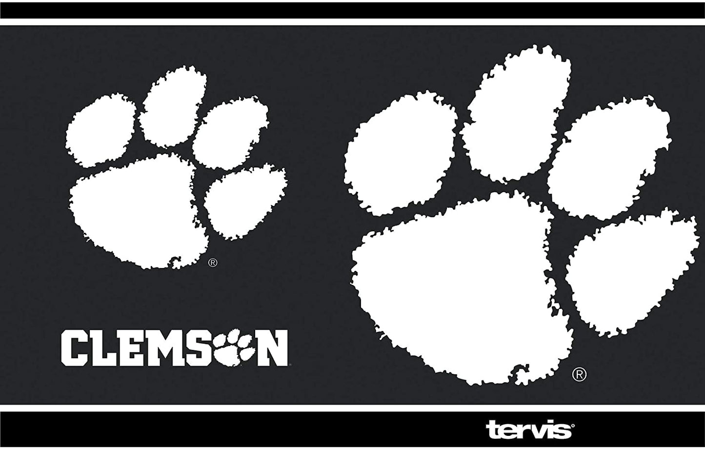 Clemson 20 oz. Blackout Stainless Steel Tumbler