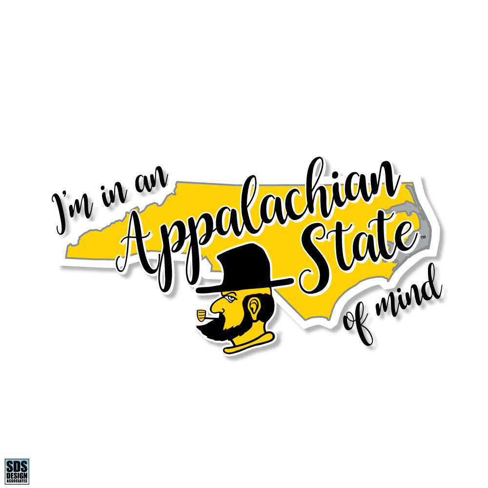 Appalachian State of Mind Vinyl Decal (3”)