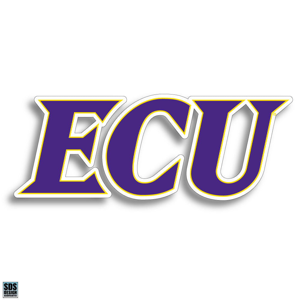 ECU Text Decal (3”)