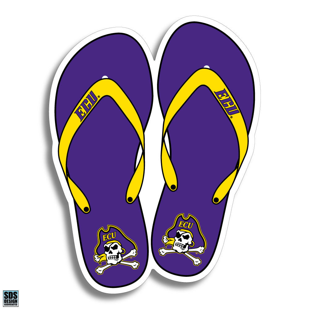 ECU Flip Flop Decal (3")