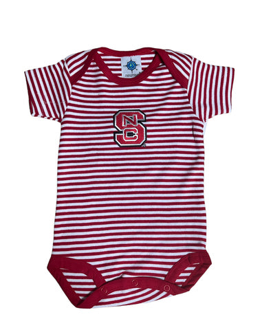 NC State Striped Infant Bodysuit