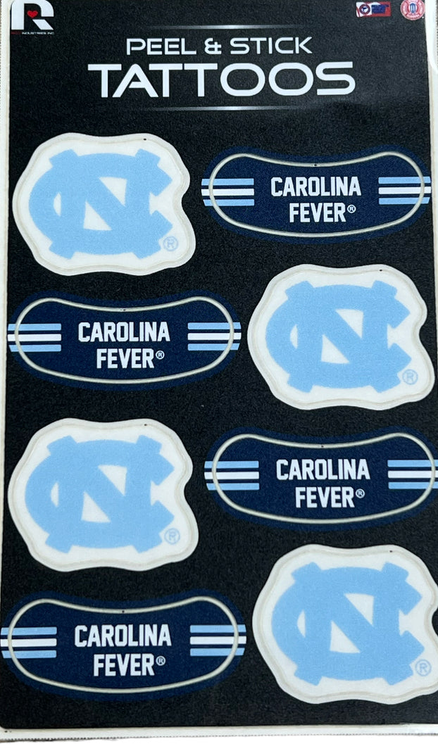 UNC Peel & Stick Tattoos
