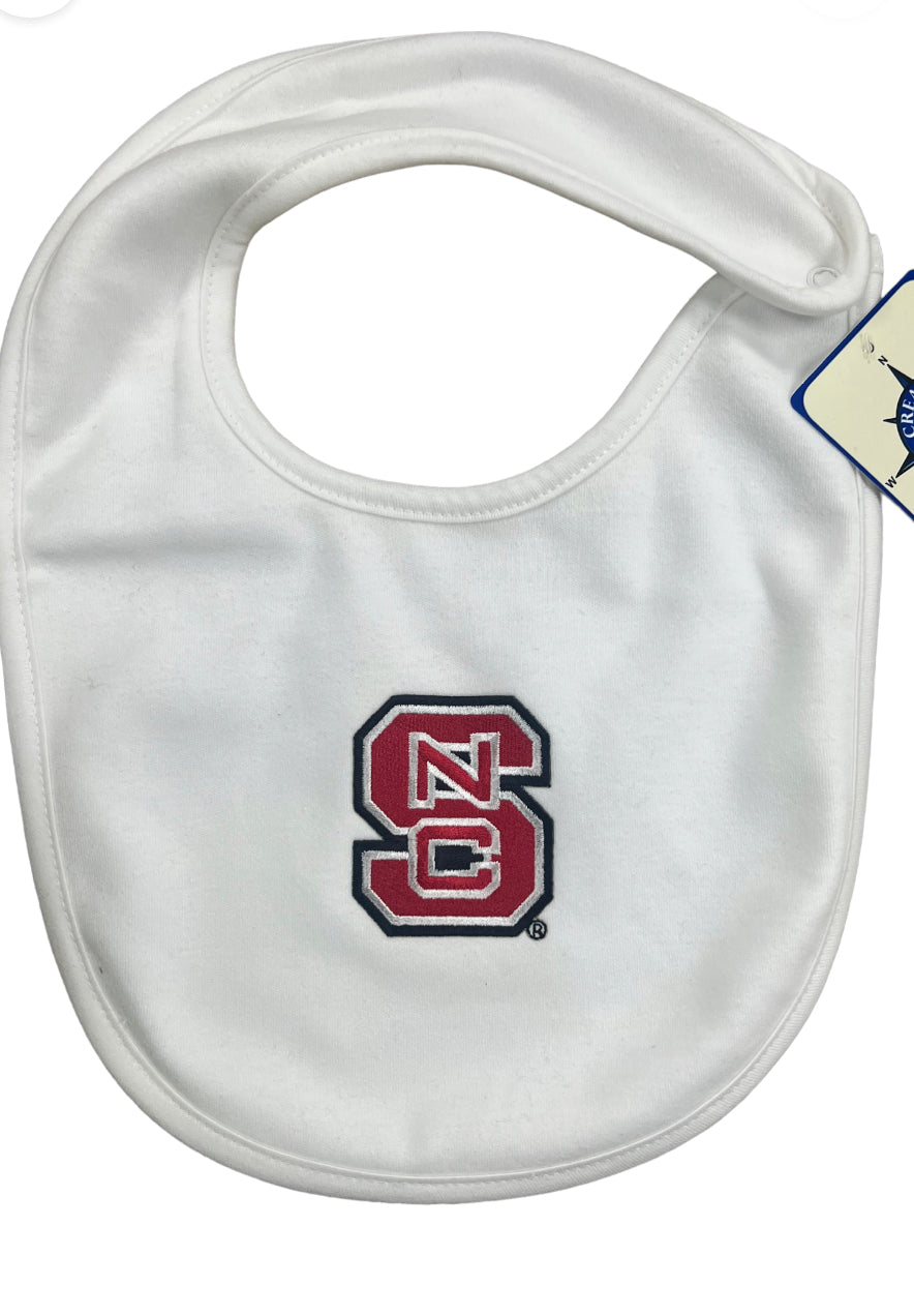 NC State Solid Bib