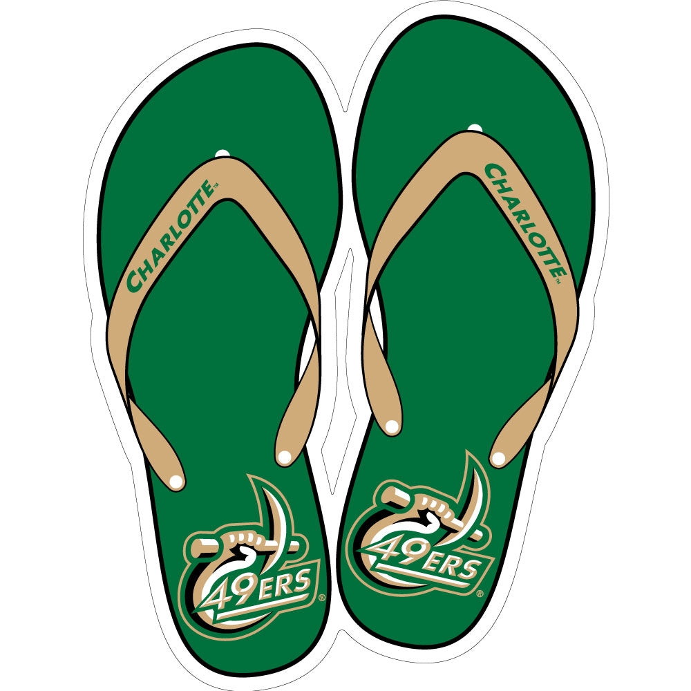 UNCC Flip Flop Vinyl Decal
