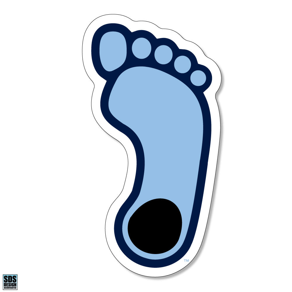 UNC Foot Vinyl Decal Ultimate Sports Apparel