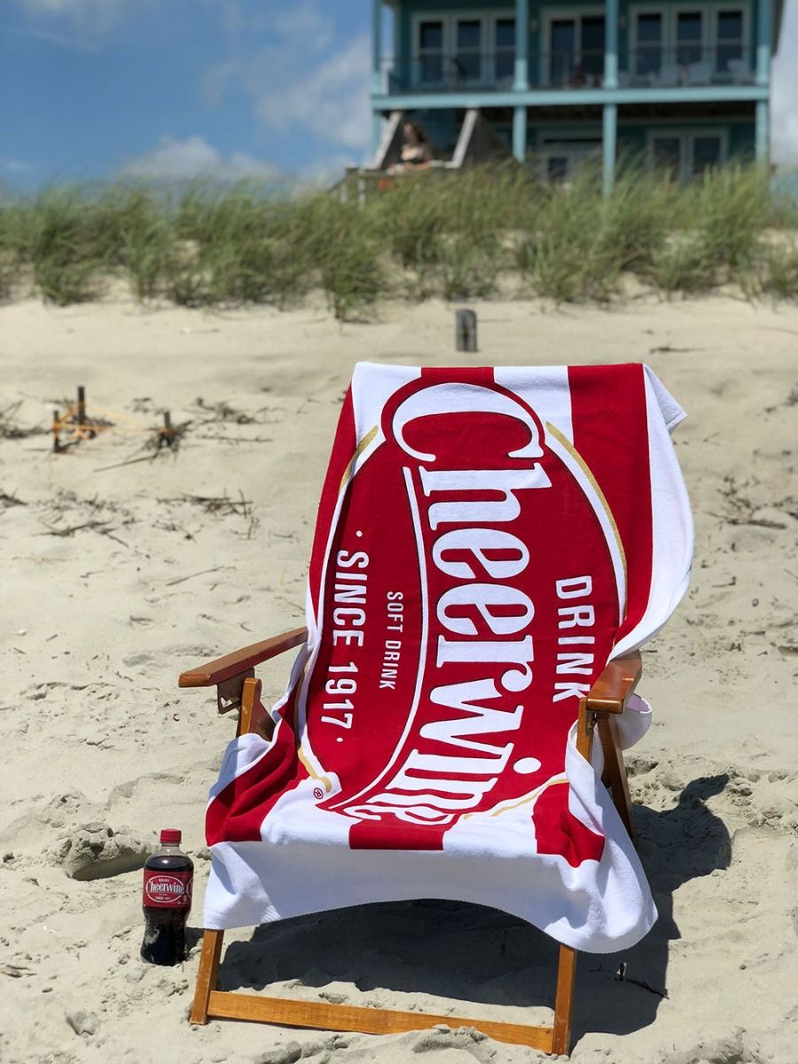 Cheerwine - Large Beach Towel