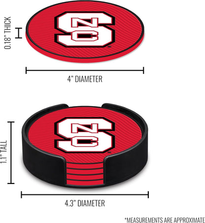NC State PVC Coaster Set