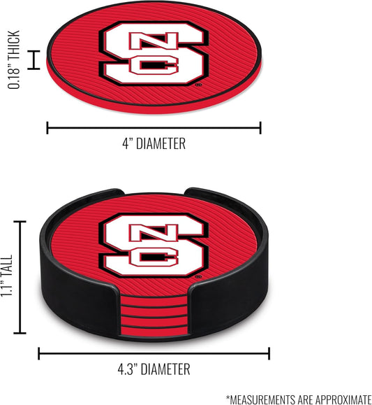 NC State PVC Coaster Set