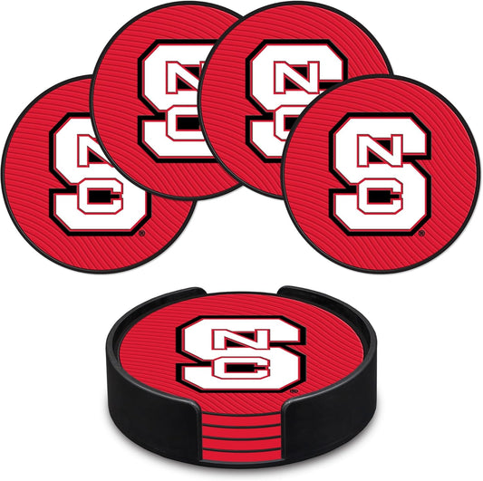 NC State PVC Coaster Set