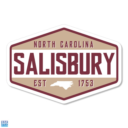 Salisbury NC Badge Magnet (3")