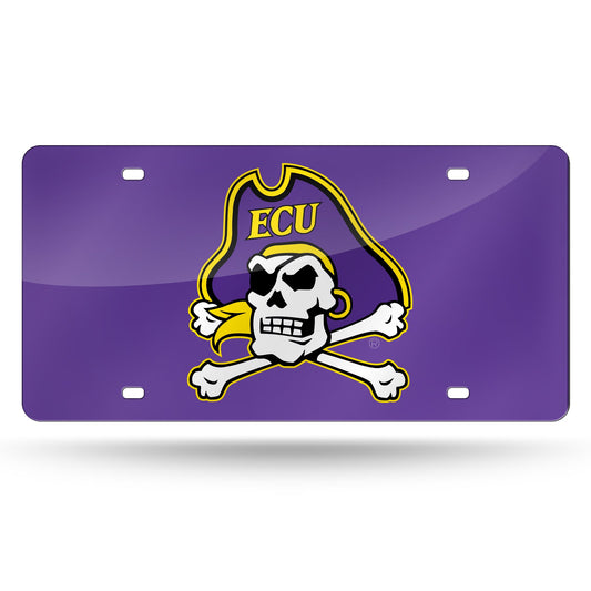ECU Purple Laser Cut Auto Tag