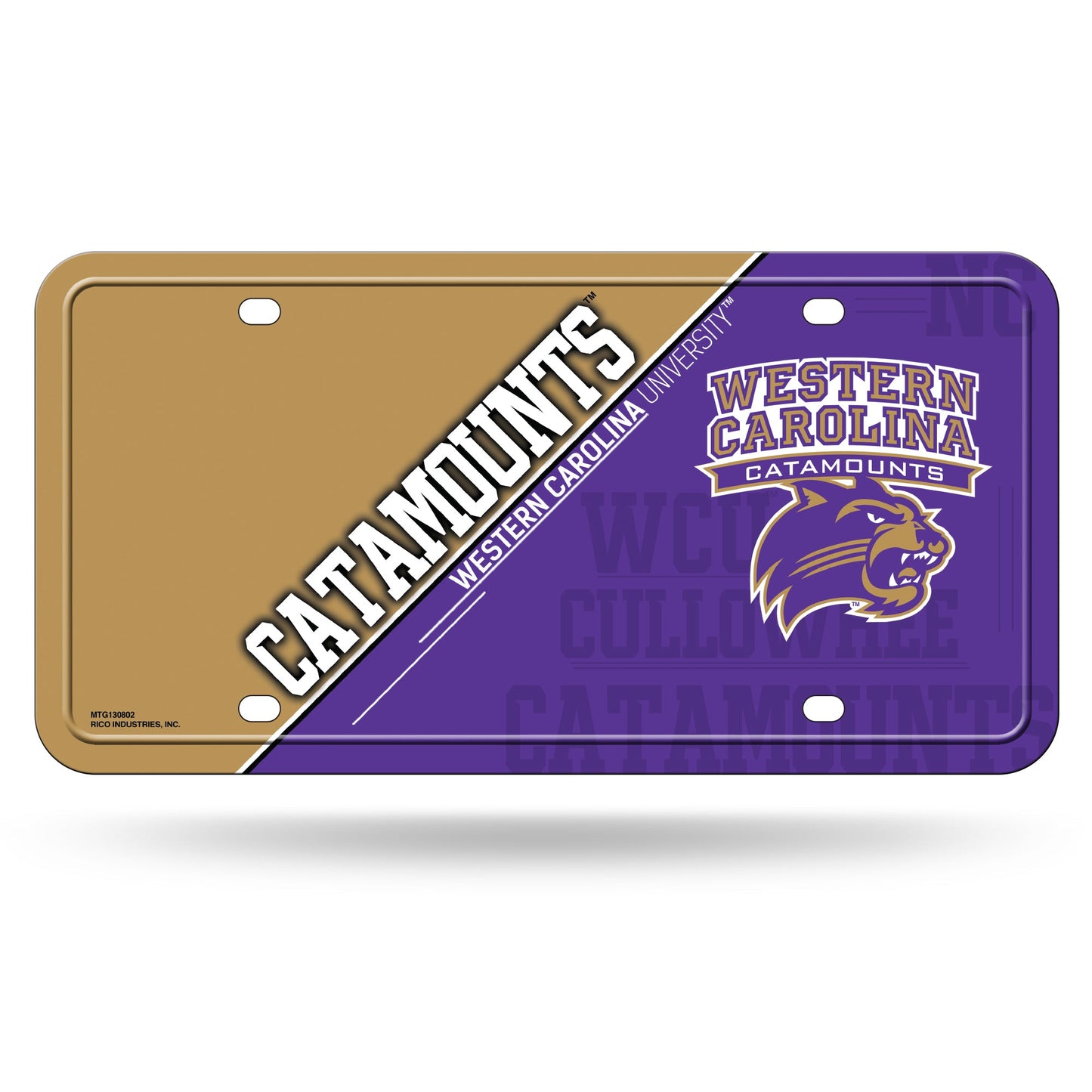 WCU Metal Car Tag