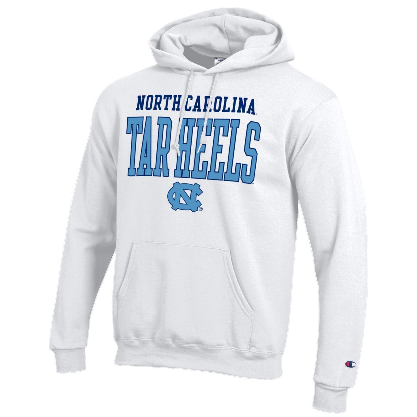 UNC Champion White Hooded Sweatshirt