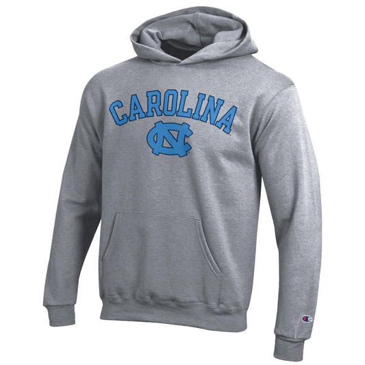 UNC Champion Youth Hoodie (Heather Grey)