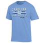 UNC Champion Distressed Stripes S/S Tee