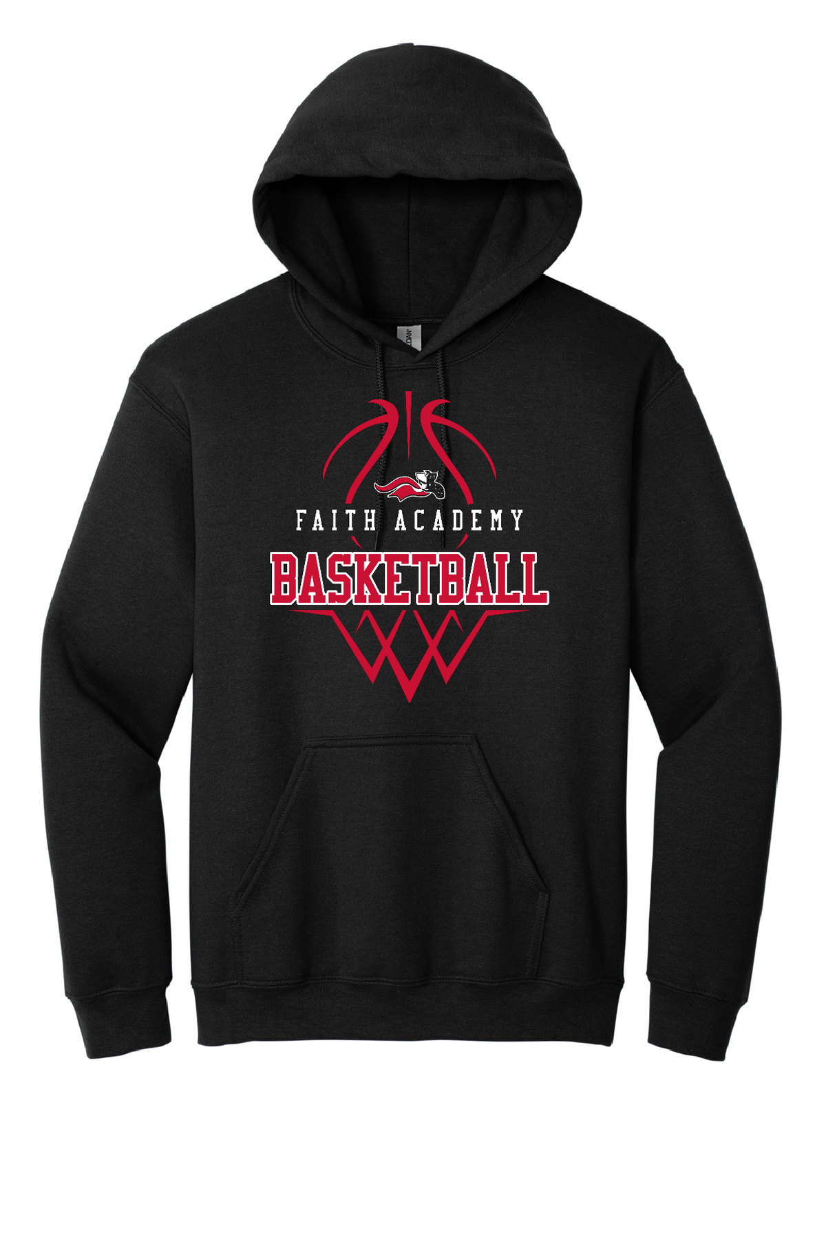 FACS Basketball Hooded Sweatshirt (Adult) (Multiple Colors)