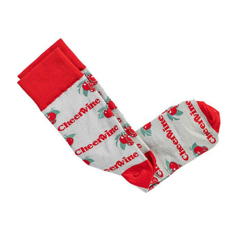 Cheerwine - Grey Socks