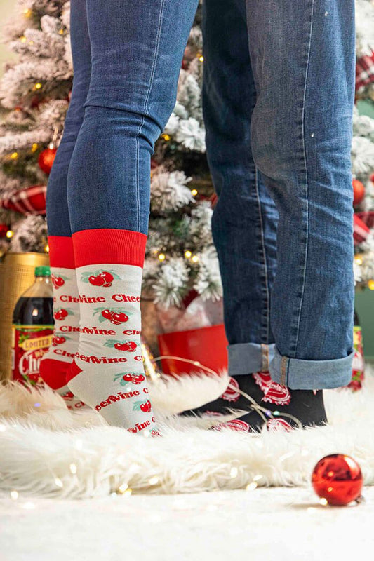 Cheerwine - Grey Socks