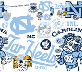 UNC 24 oz. All Over Wrap Water Bottle