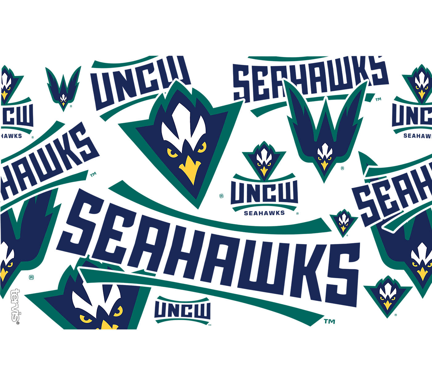 UNCW 16 oz. All Over Wrap Tumbler