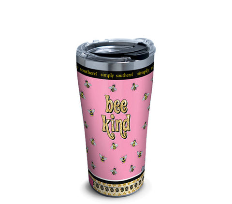 SS 20 oz. Bee Kind Stainless Steel Tumbler