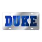 Duke Silver Laser Cut Car Tag