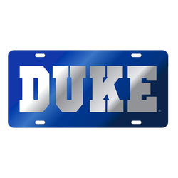 Duke Blue Laser Cut Car Tag