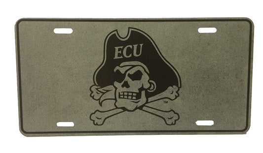 ECU Charcoal Metal Tag