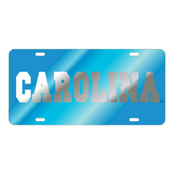 UNC "CAROLINA" Blue Laser Cut Car Tag