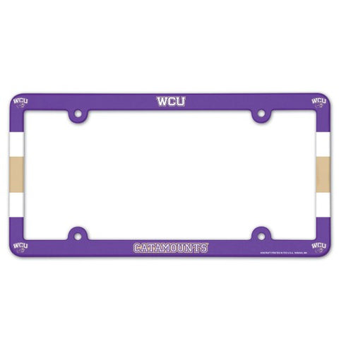 WCU Plastic License Plate Frame