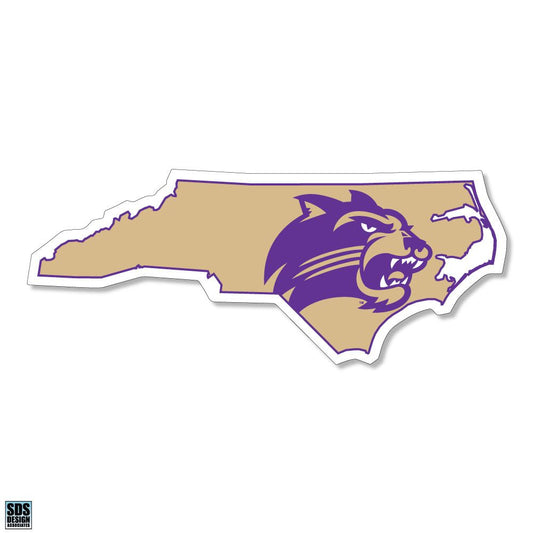 WCU Gold State Logo Decal