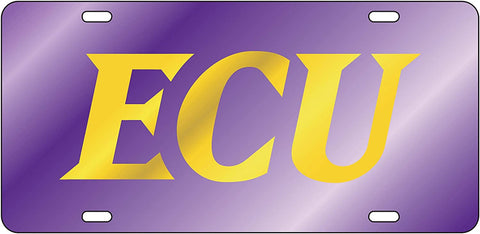 ECU Purple Laser Cut Car Tag