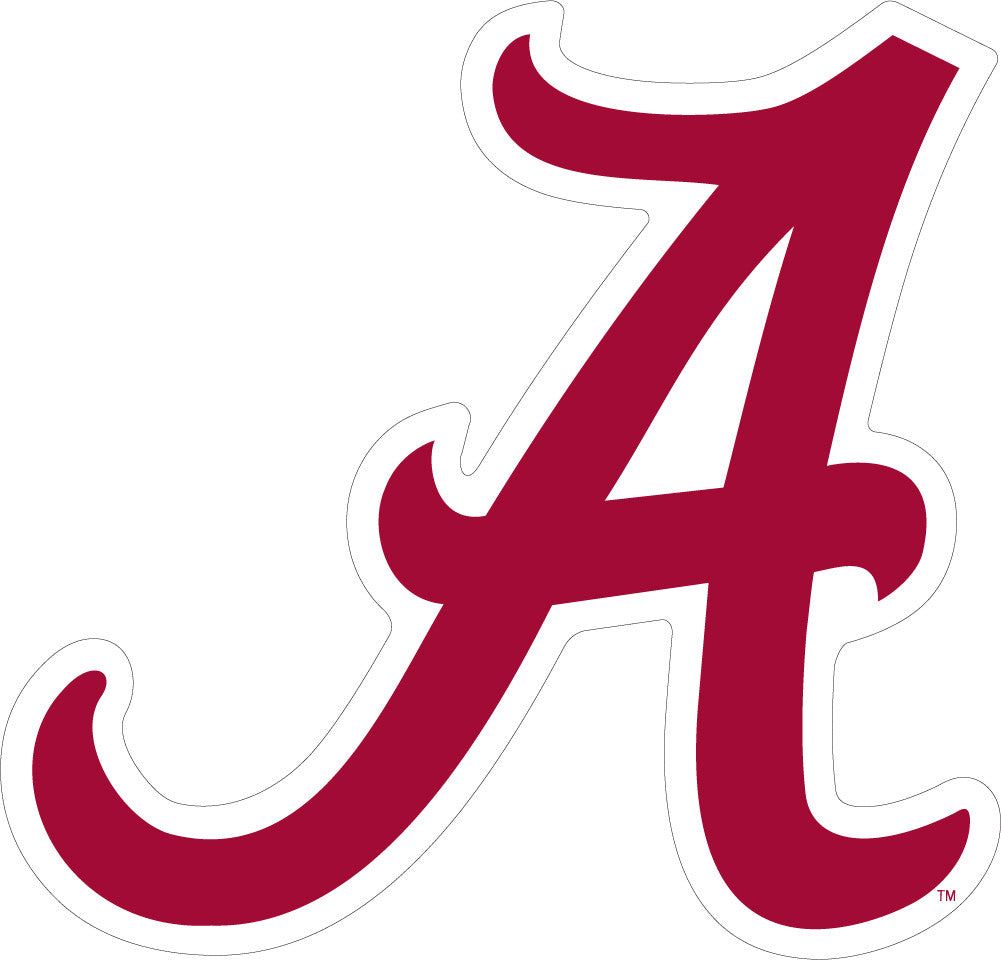 Alabama Script "A" Vinyl Decal