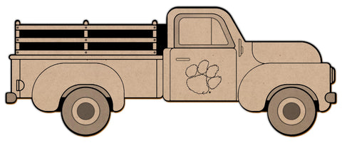 Clemson - Truck Coloring Sign