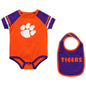 Clemson Infant Boys Warner Onesie & Bib Set