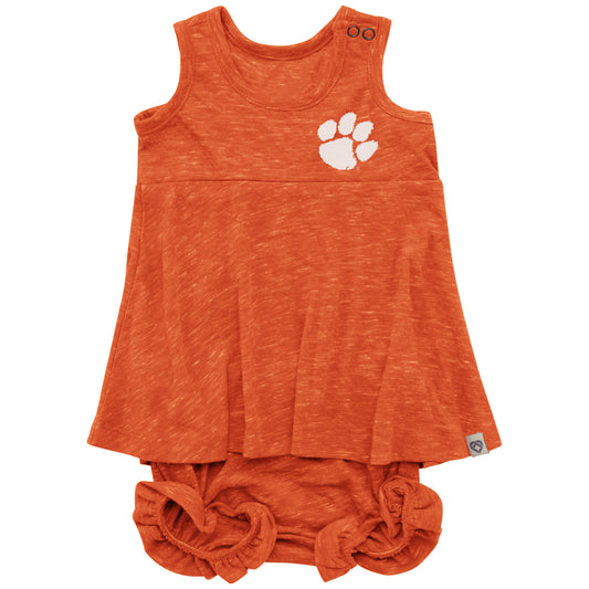 Clemson Infant Girls Snorkasaurus Bloomer Set