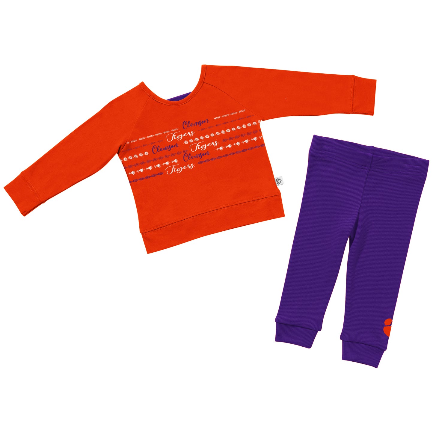 Clemson Infant Girls Crystal Ball Set