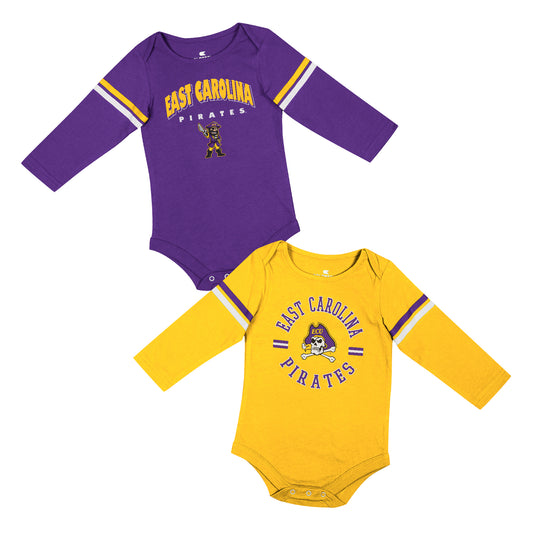 ECU Infant 2pk L/S Onesie