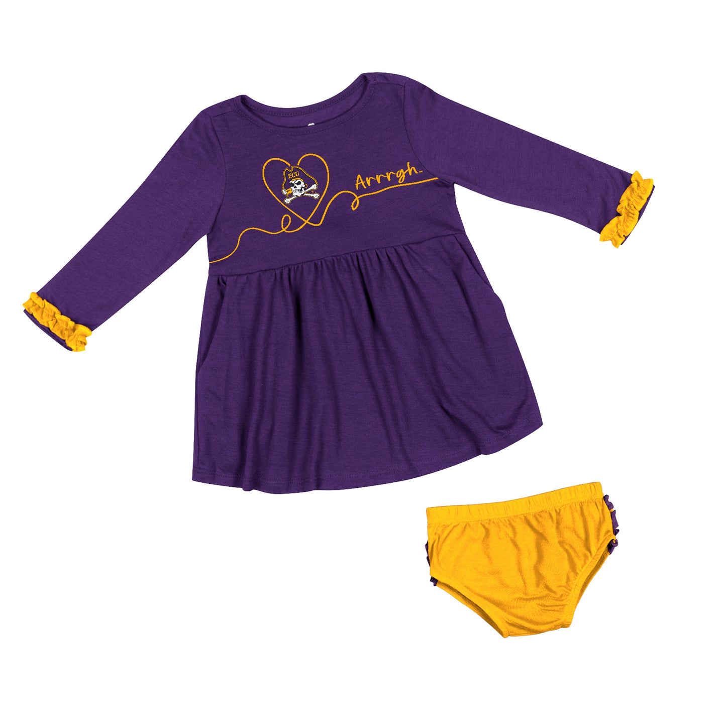 ECU Infant Girls Miss Mullins Dress Set