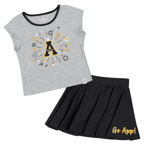 Appalachian Toddler Girls Shirt & Skort Set