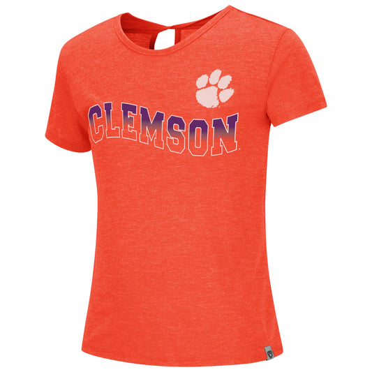 Clemson Girls Wilma Keyhole S/S Tee