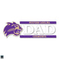 WCU 6"x2" Dad Auto Vinyl Decal