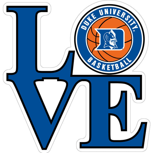 Duke Love Basketball Decal (3")