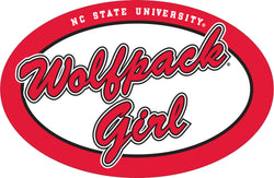 NC State Euro "Wolfpack Girl" Magnet