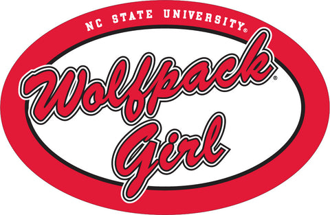 NC State Euro "Wolfpack Girl" Magnet